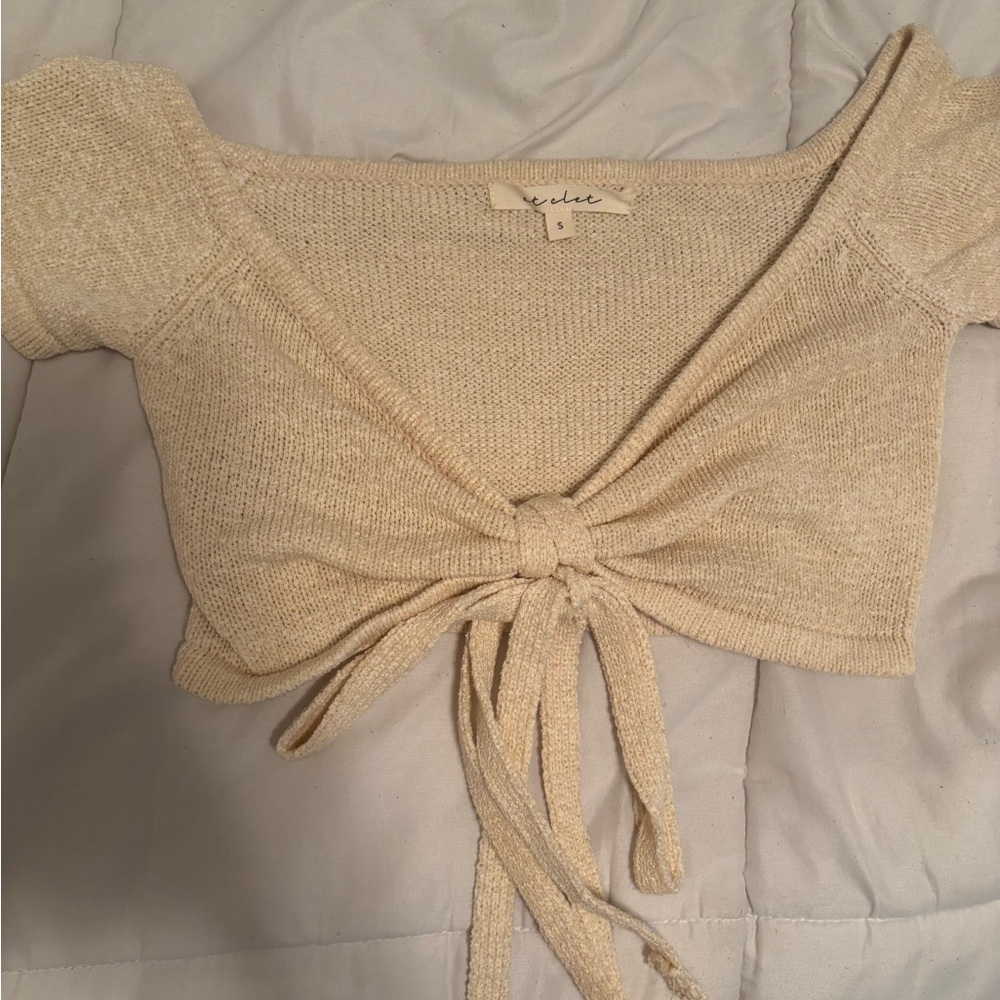 Chic Beige Crop Top